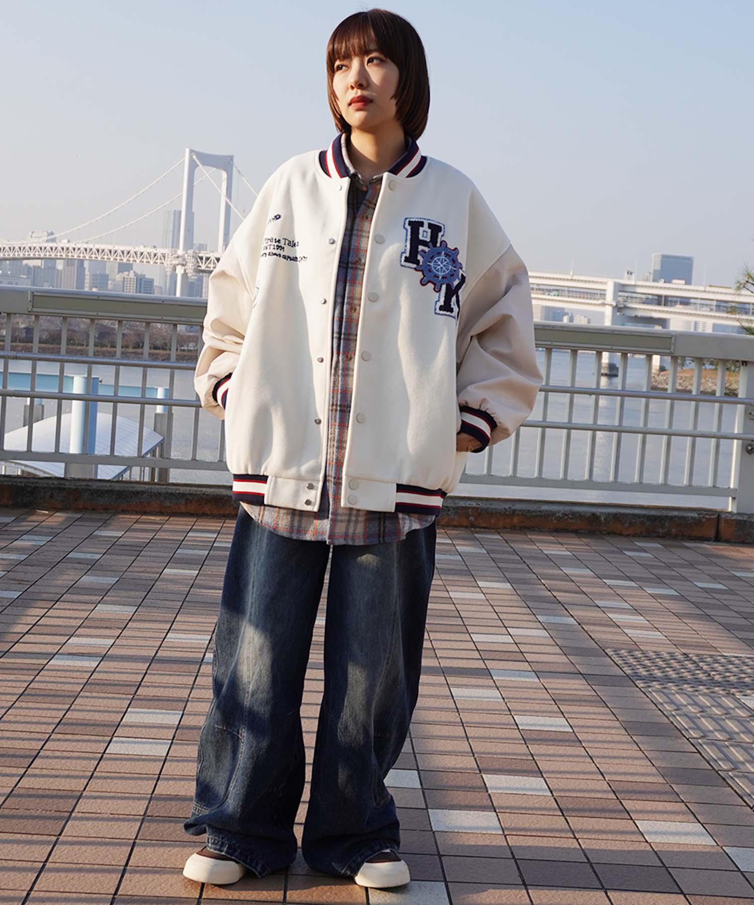 HOOK -original-　サガラ刺繍ワッペンスタジャン