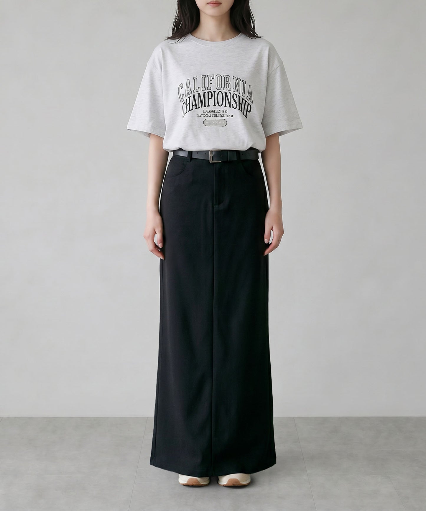 aimoha/カレッジロゴプリントTシャツ