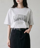 aimoha/カレッジロゴプリントTシャツ