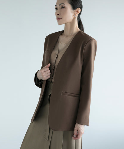 【DECADE CLASSIC】ノーカラー ジャケット