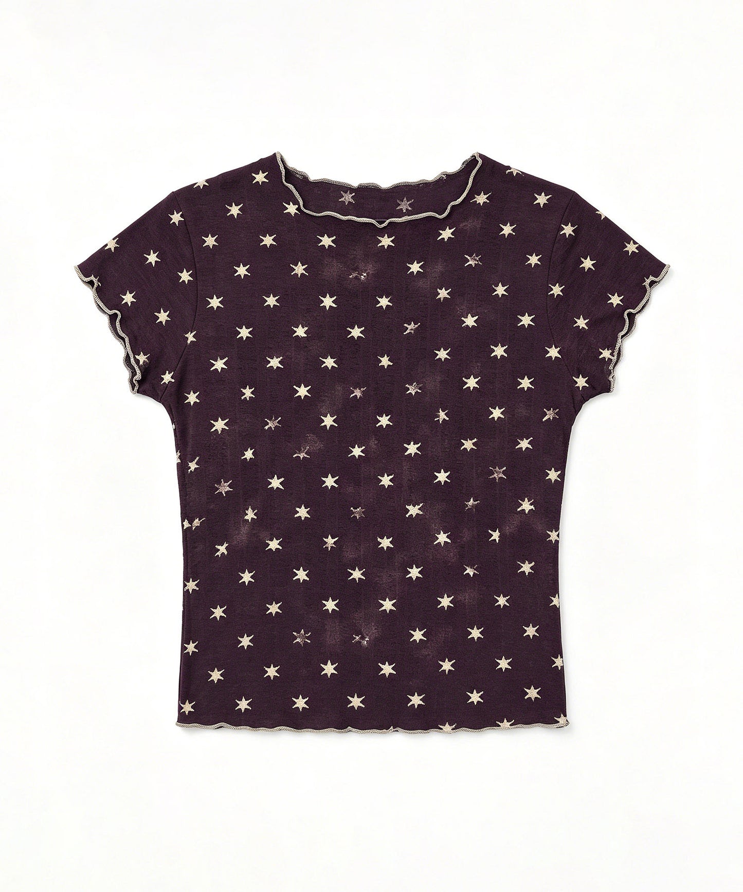 HOOK for girls バブルシフォン総柄クロップドトップス