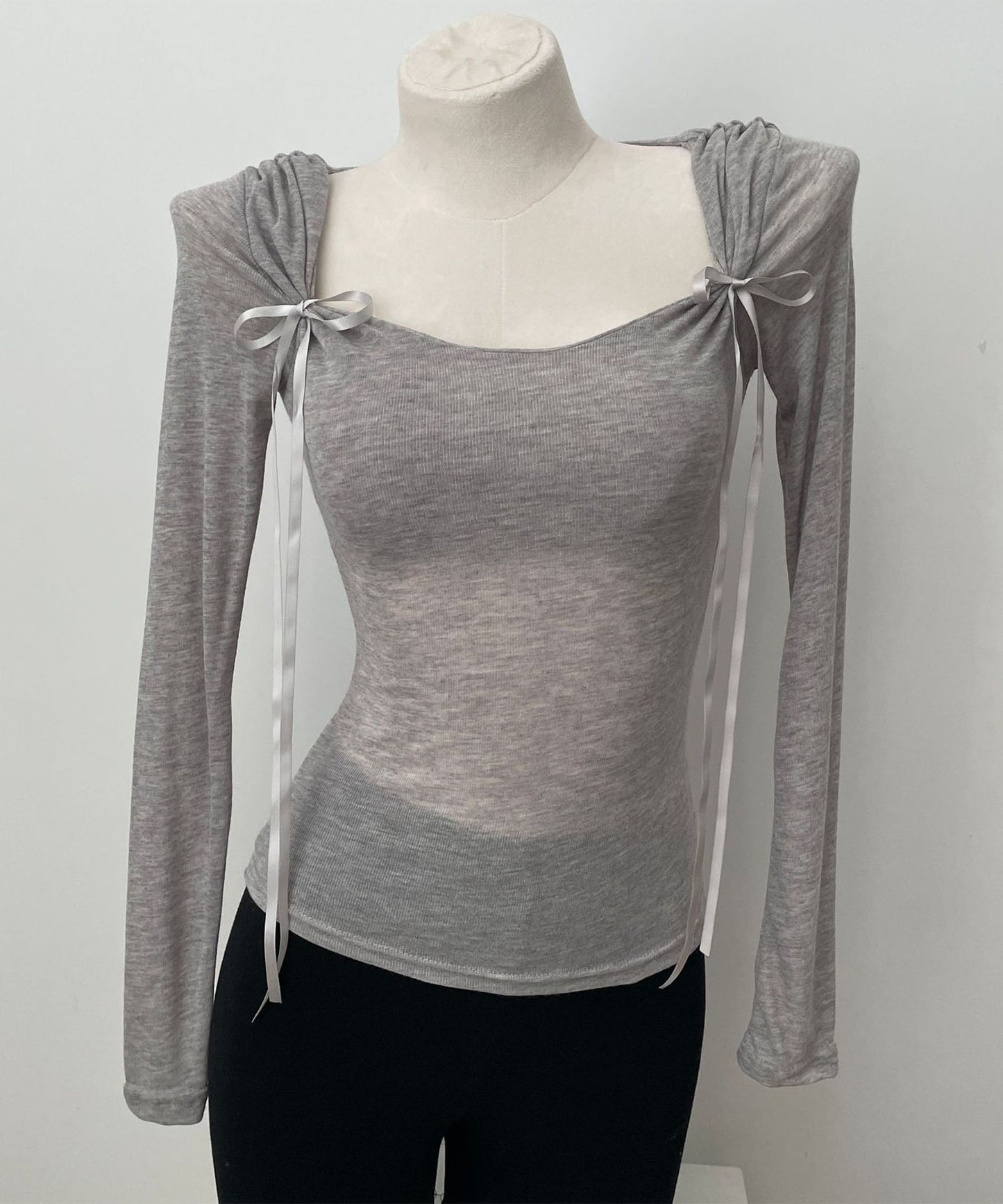 【Jasmine】リボンスリムTシャツ