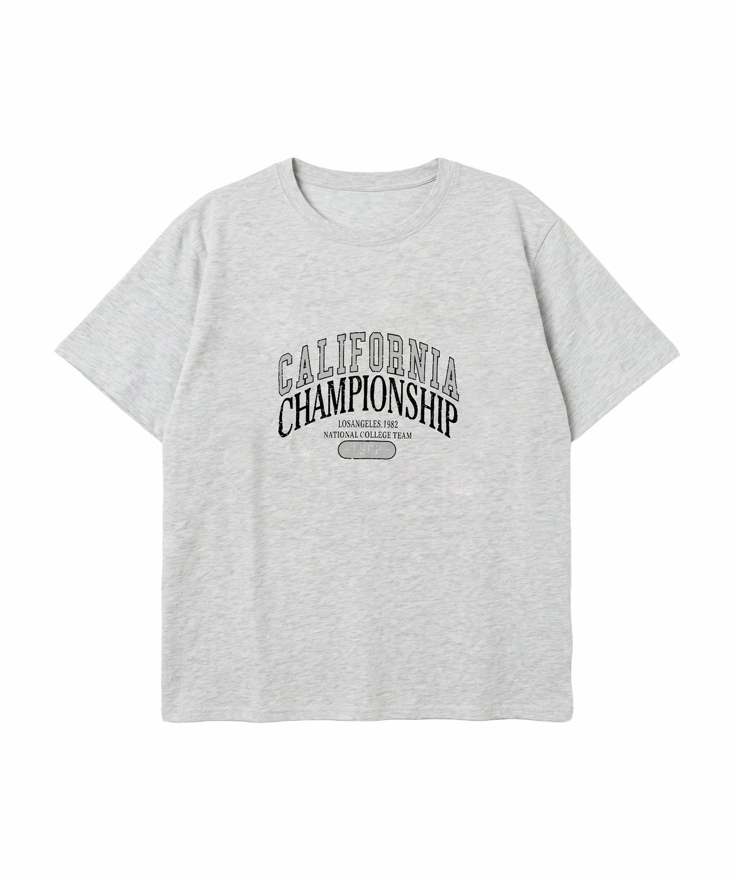 aimoha/カレッジロゴプリントTシャツ