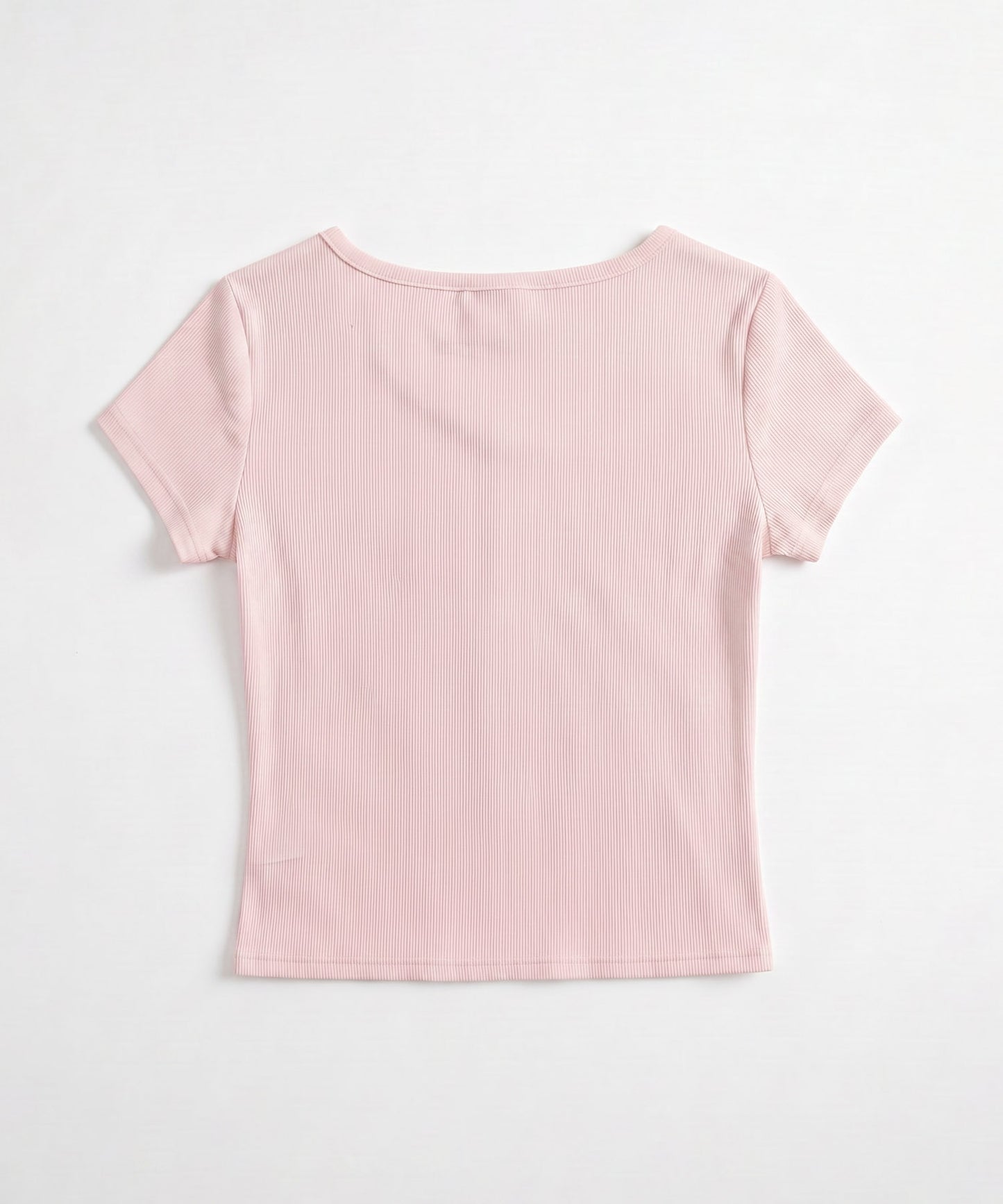 HOOK for girls 胸元デザイン × ハートスタッズプリント　クロップド 半袖 Tシャツ