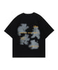 [HOOK] Old clothes style front print big TEE