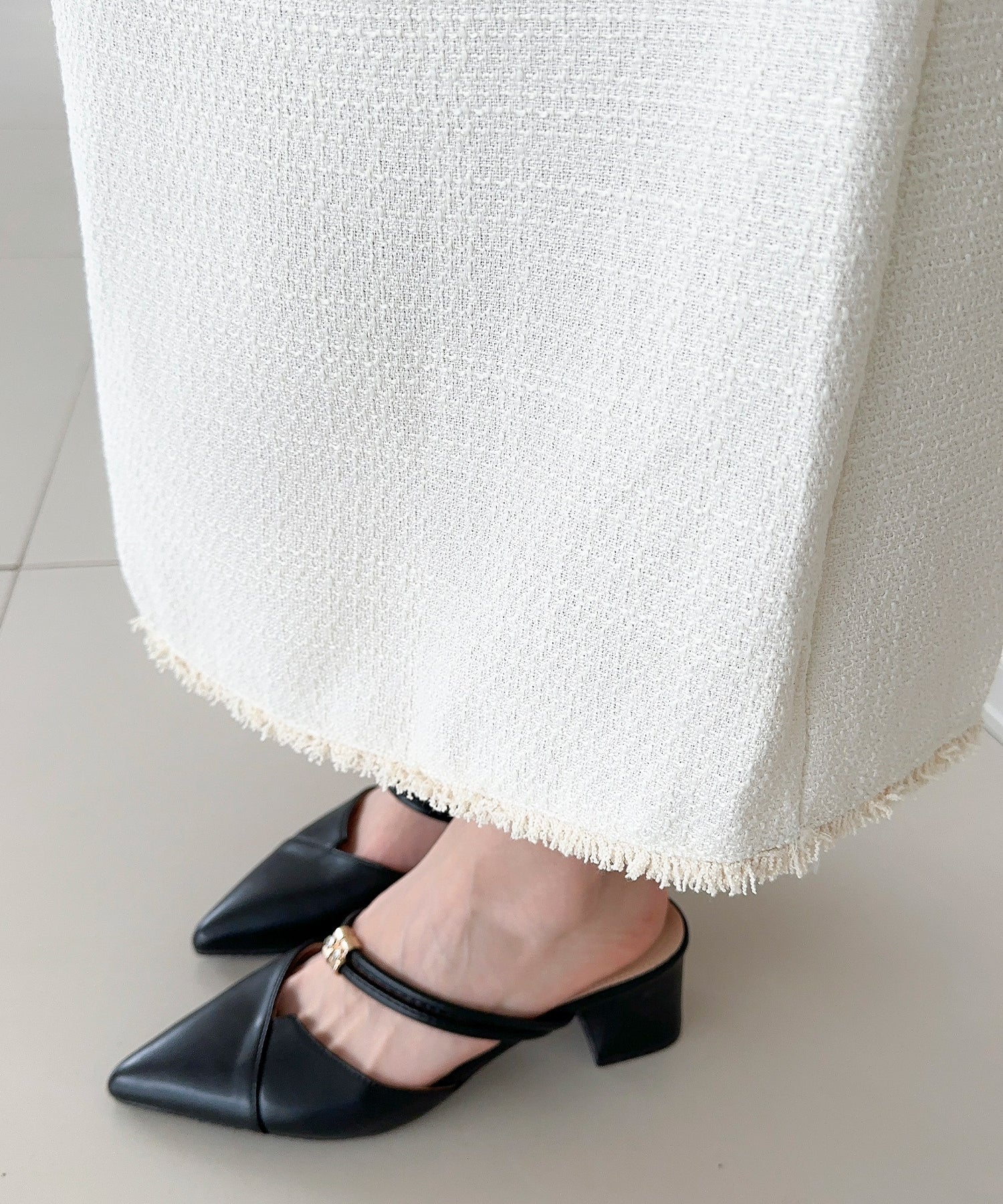 【Jasmine】ツイード調キャミソール＋ロングスカート