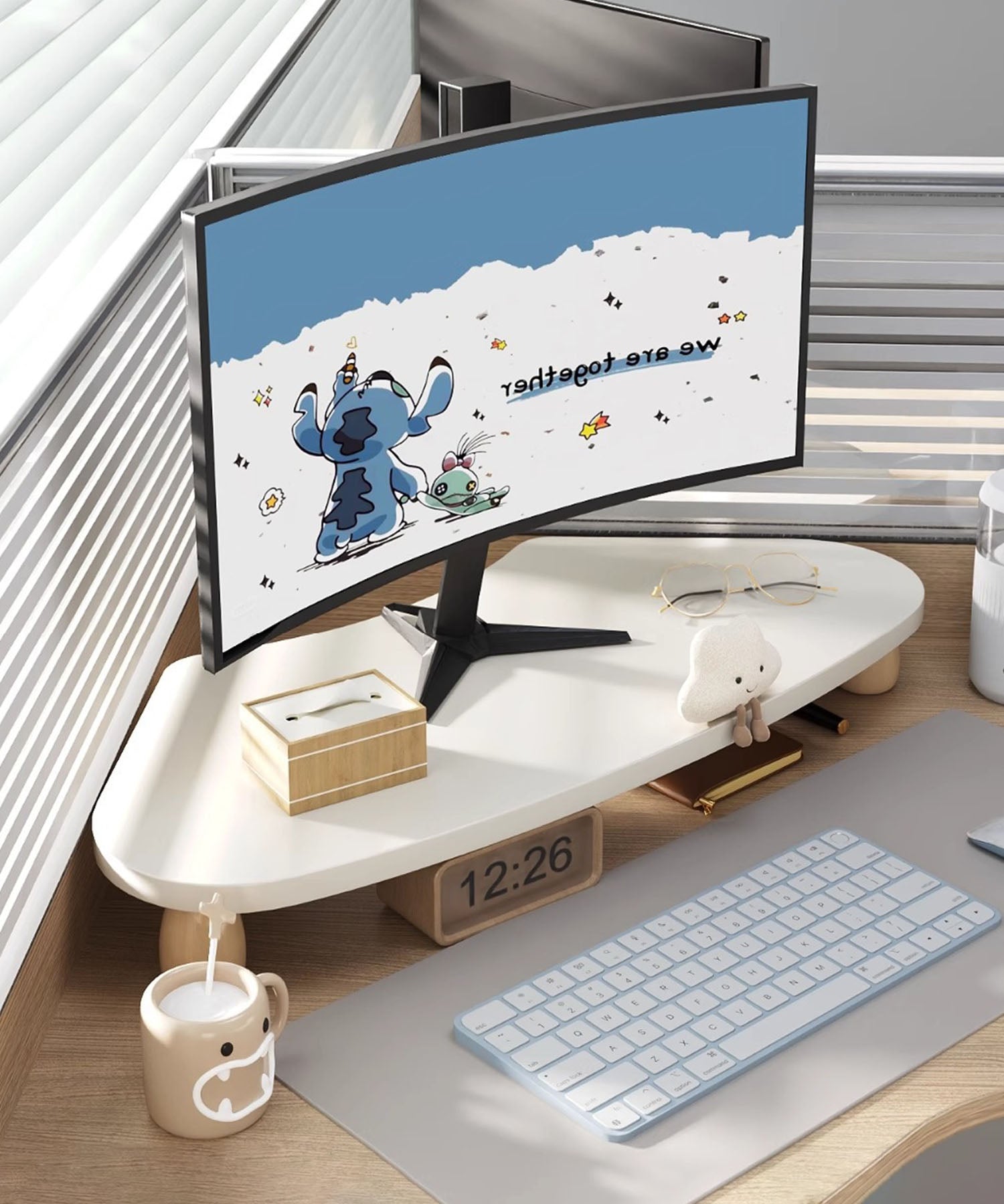 Corner Desk Monitor Stand