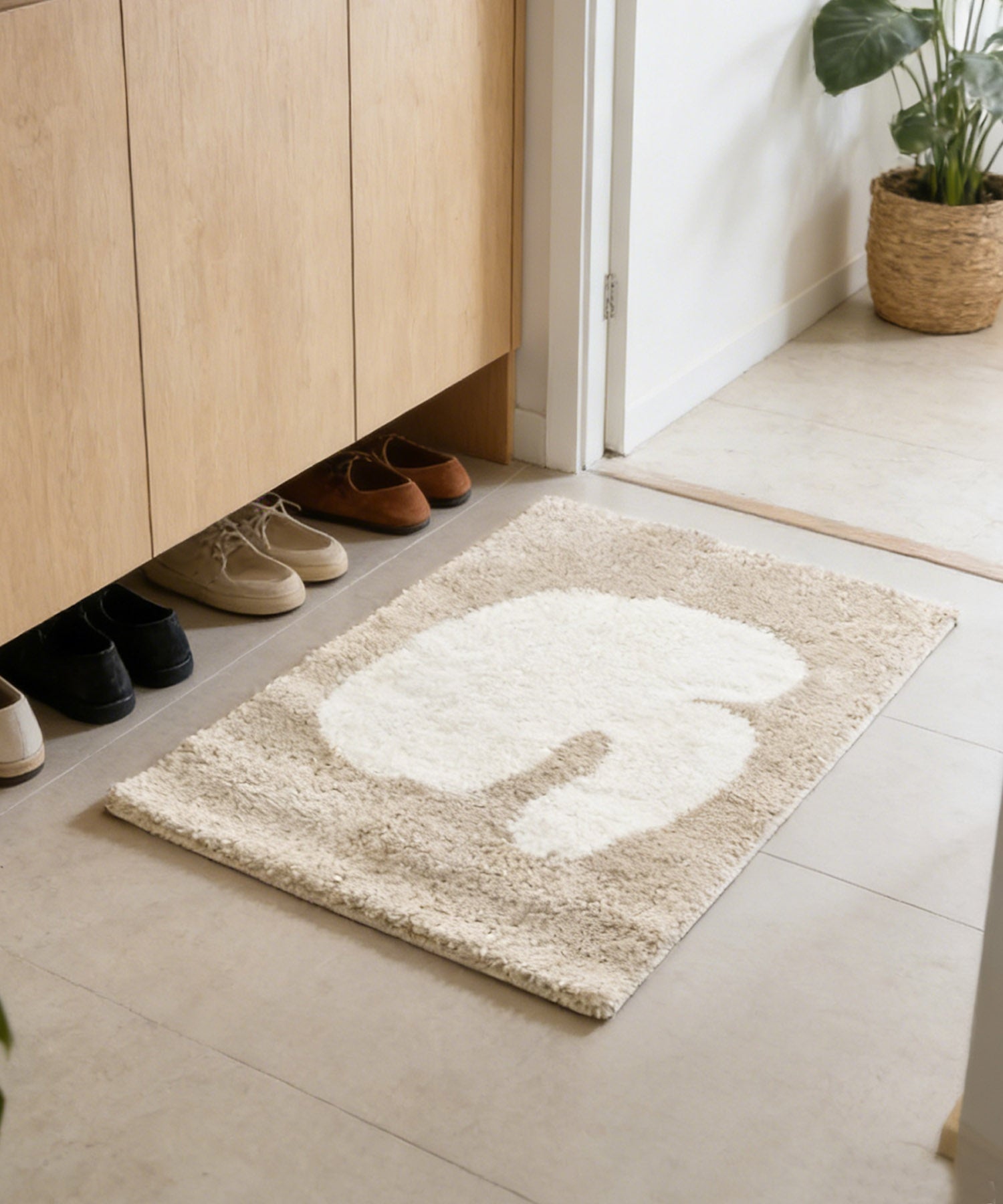 【aimoha HOME】　シンプルデザインラグマット