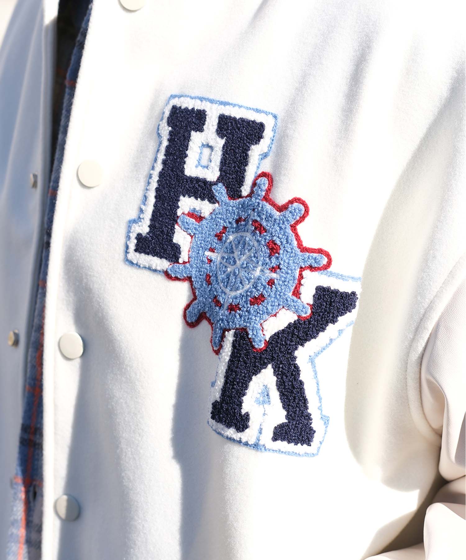 HOOK -original-　サガラ刺繍ワッペンスタジャン