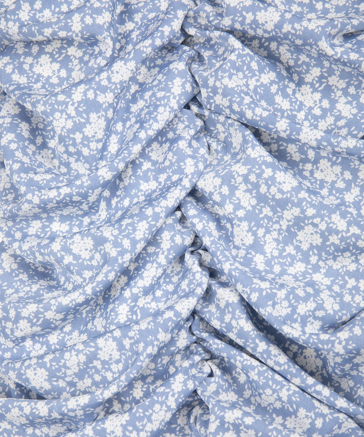 【Jasmine】スタンドカラーパワショル花柄ミニワンピース　（OG)