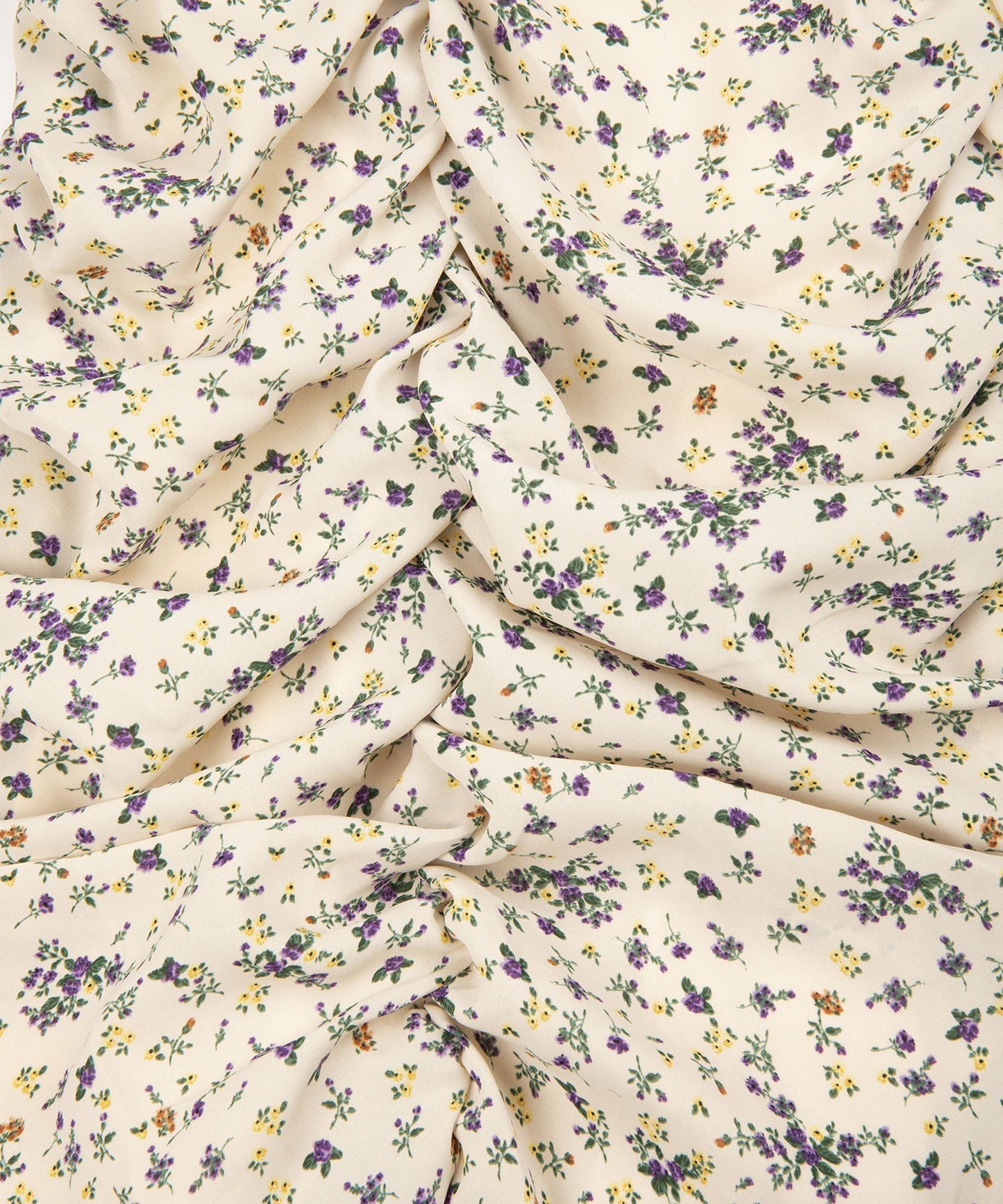 【Jasmine】スタンドカラーパワショル花柄ミニワンピース　（OG)