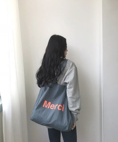 merciロゴトートバッグ