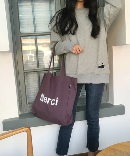 merciロゴトートバッグ