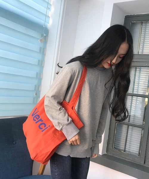 merciロゴトートバッグ