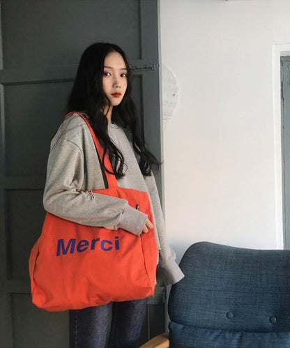 merciロゴトートバッグ