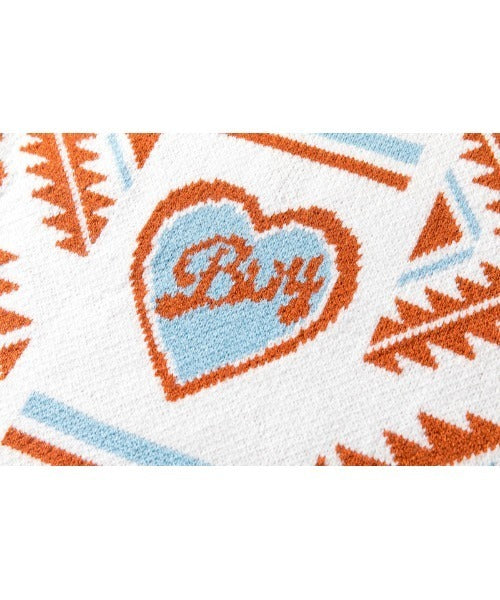 【HOOK】古着風レトロ柄・幾何学模様・ボーダー柄・ 配色ベスト