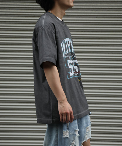 HOOK カレッジ × ナンバリング ウォッシュ オーバーサイズT (SS)