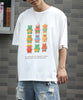 HOOK -original-　ベアグミプリント ビッグシルエットTシャツ