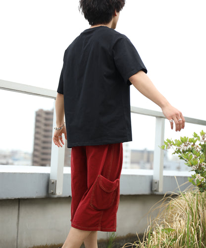 HOOK ブラーアート × スローガン グラフィックT (SS)