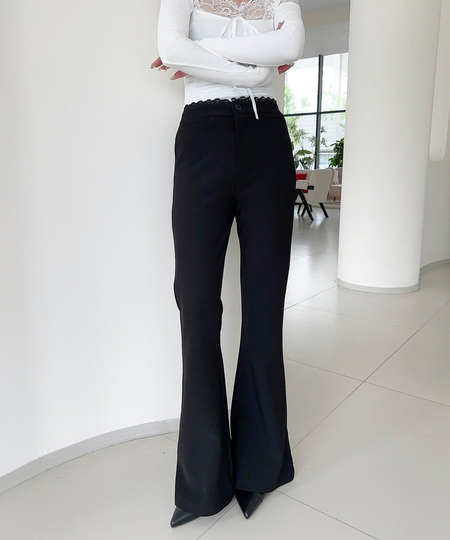 【Jasmine】ハイウエストフレアパンツ