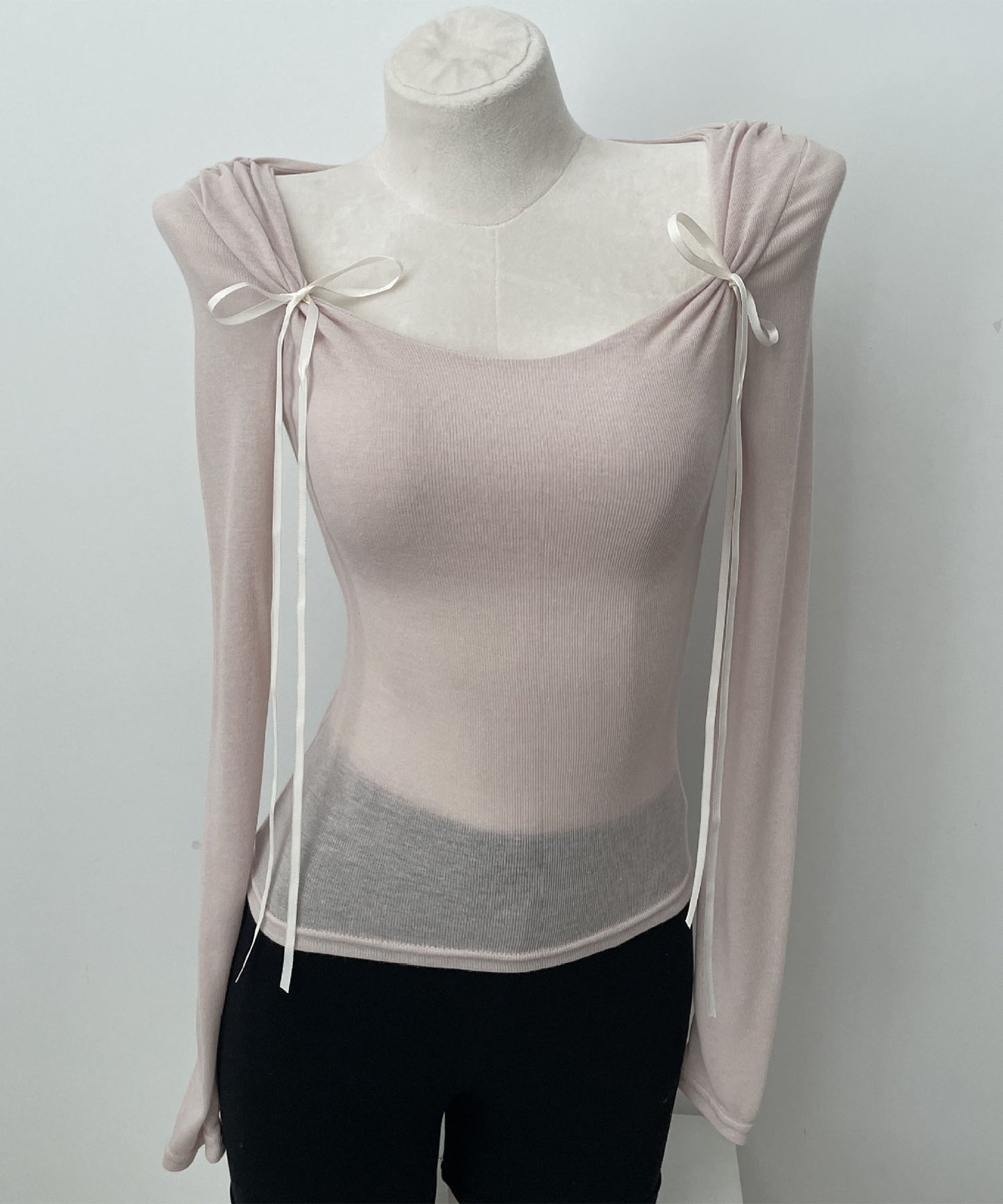 【Jasmine】リボンスリムTシャツ