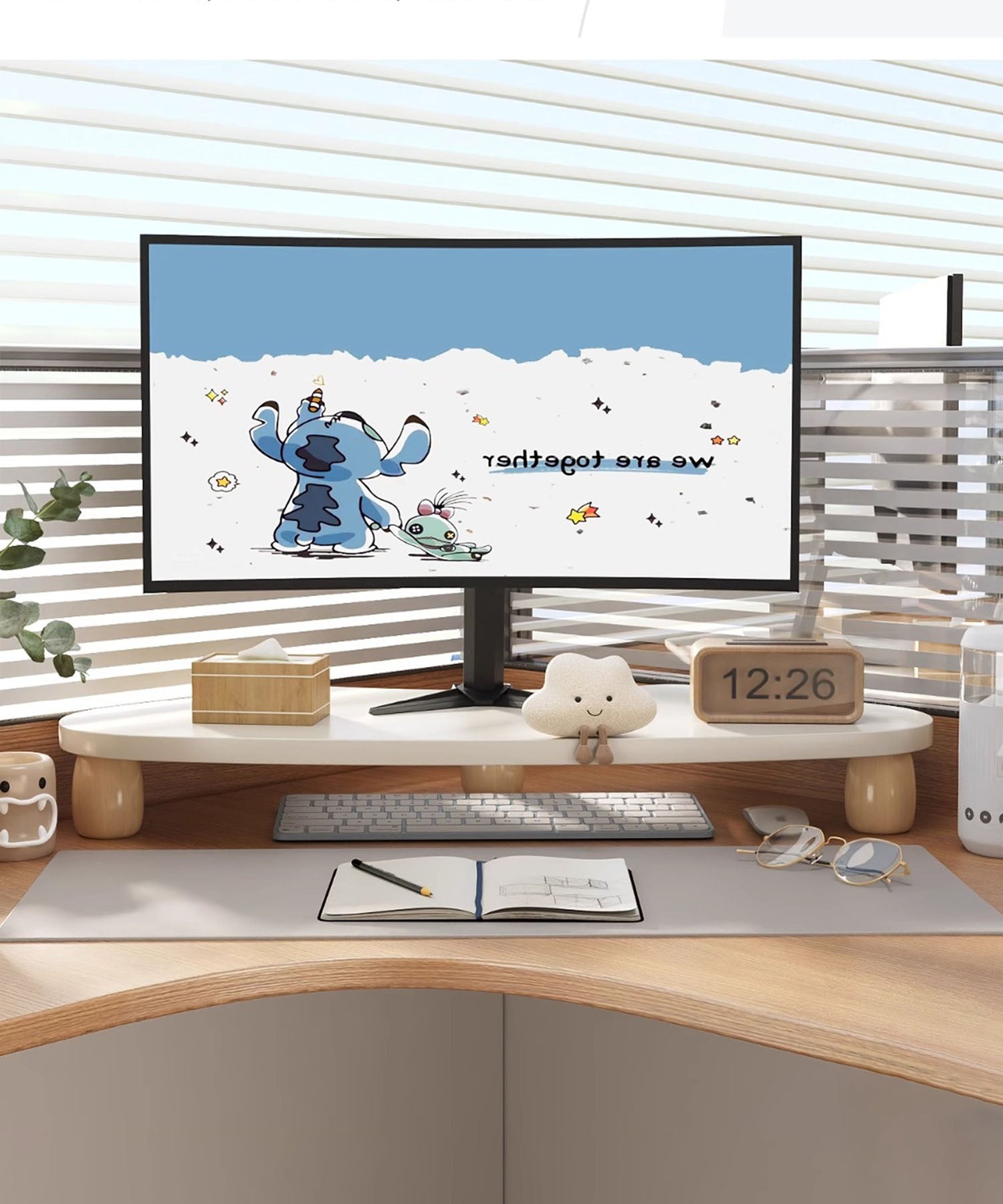 Corner Desk Monitor Stand
