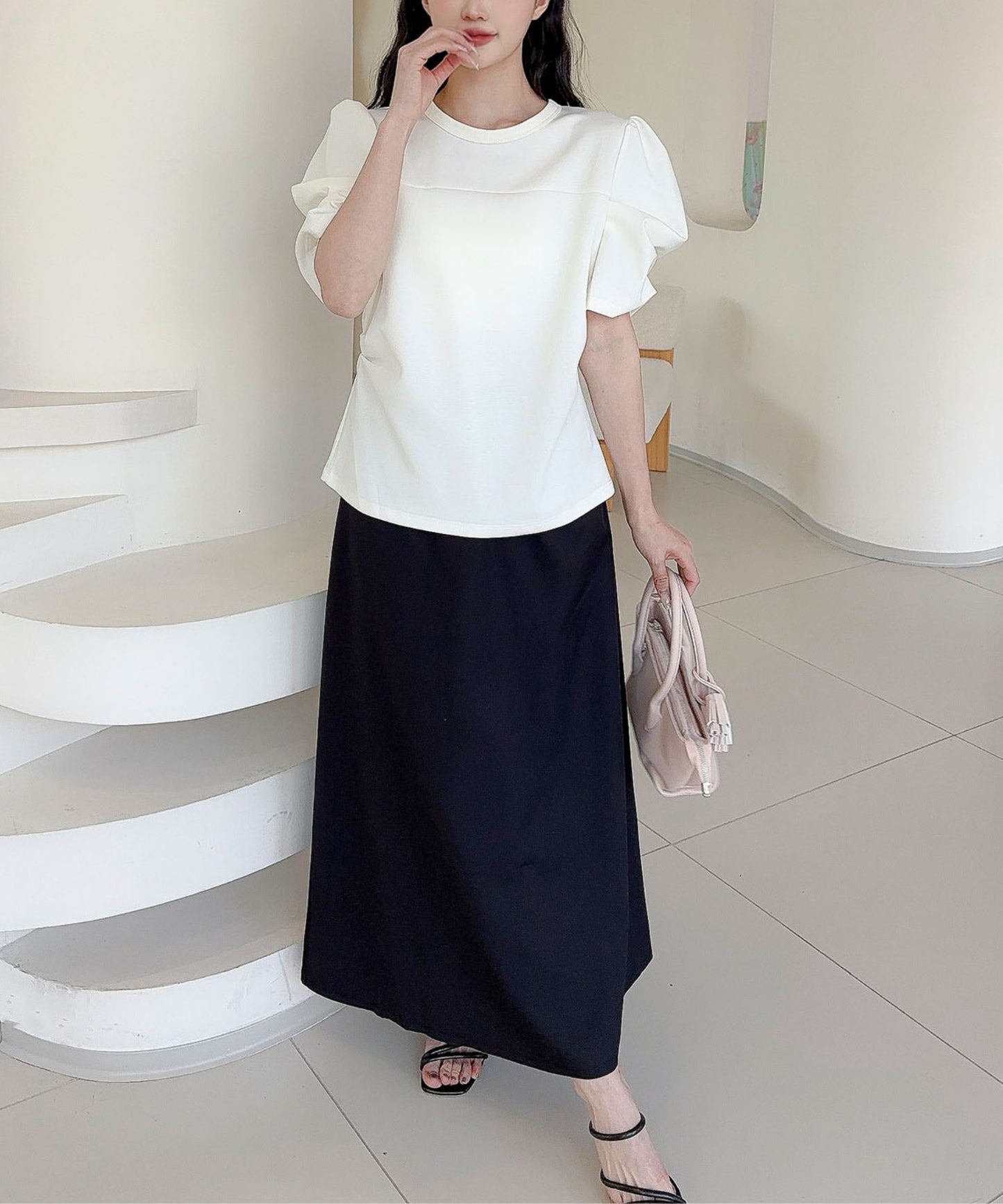 【Jasmine】パワショル切り替えTシャツ