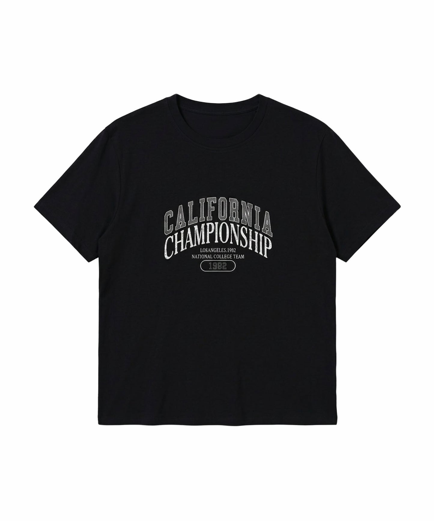aimoha/カレッジロゴプリントTシャツ