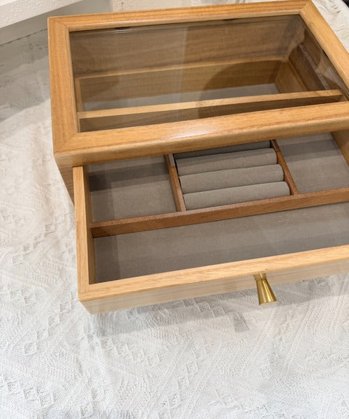 木製2段アクセサリー収納ボックス