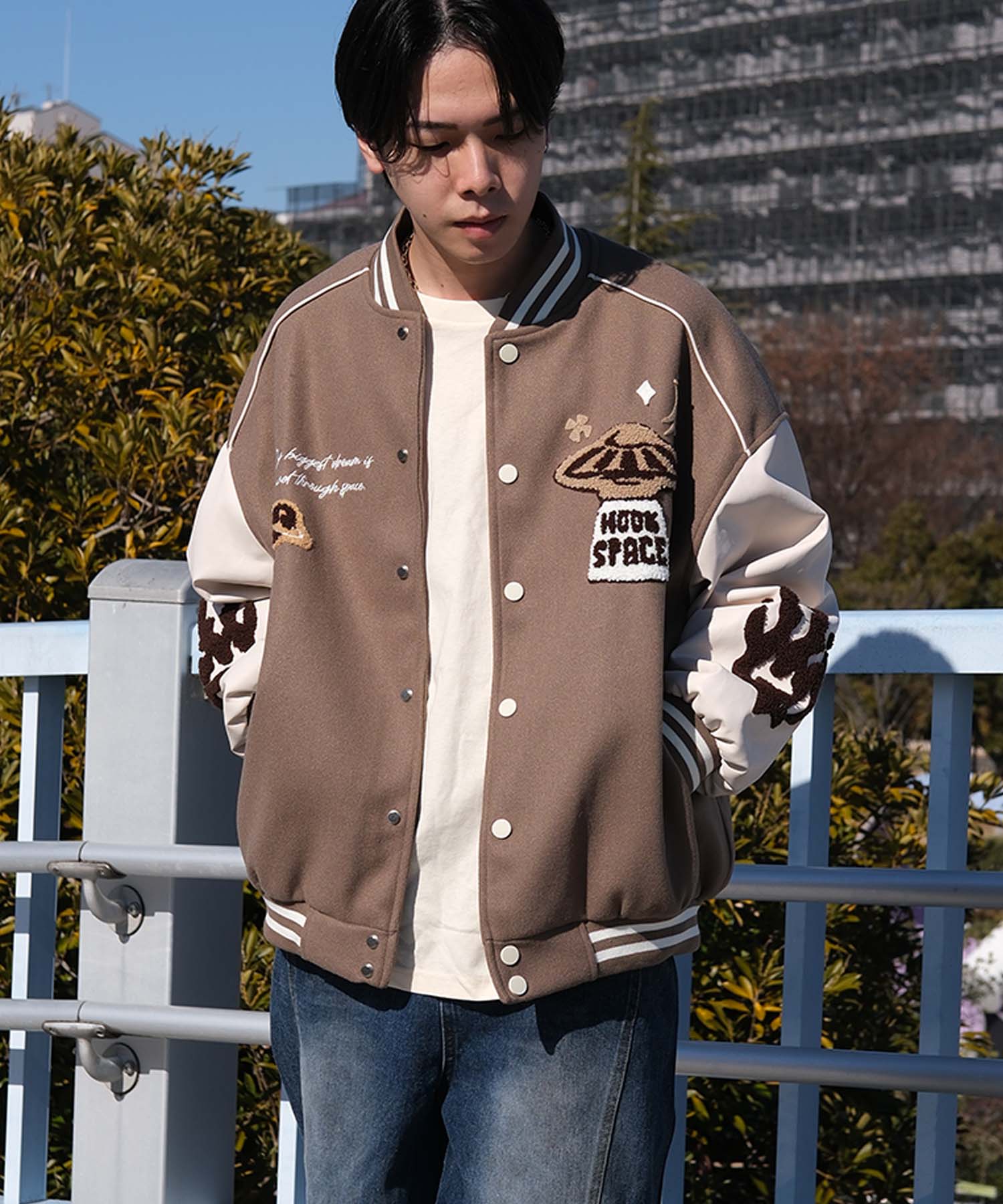 HOOK -original-　サガラ刺繍ワッペンスタジャン