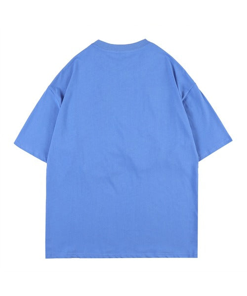 HOOK- アメカジ風ワッペン刺繍半袖TEE