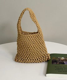 編みハンドバッグ