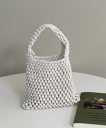 編みハンドバッグ