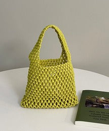 編みハンドバッグ