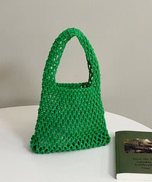 編みハンドバッグ