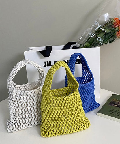 編みハンドバッグ