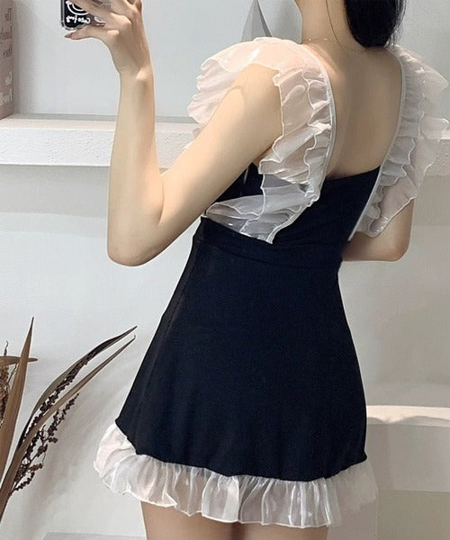 【Jasmine】フリルギンガムチェックスイムウェア/水着