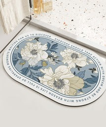 【極美品】 MIHO イタリア製 花・鳥柄 ラグマット 201.5×137cm 極美品】 MIHO イタリア製 花・鳥柄 ラグマット 201.5×137cm