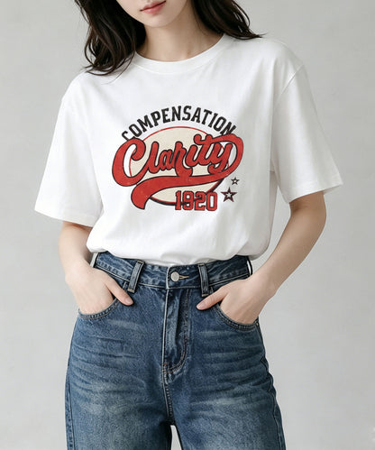 aimoha/ヴィンテージロゴプリントTシャツ