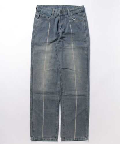 [ aimoha Men's ] Wide loose denim