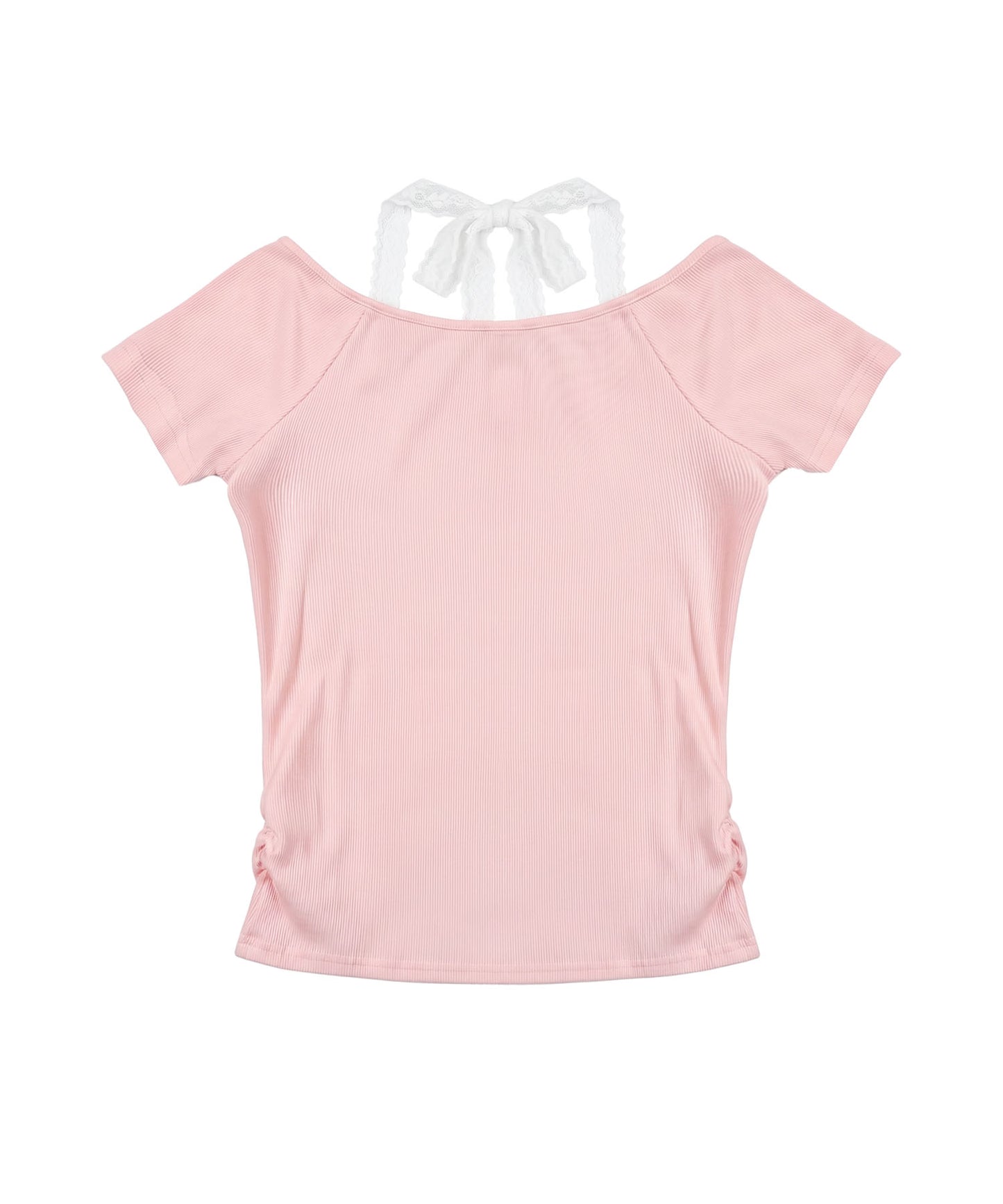 HOOK for girls レースレイヤード風 × グラフィック コンパクトT