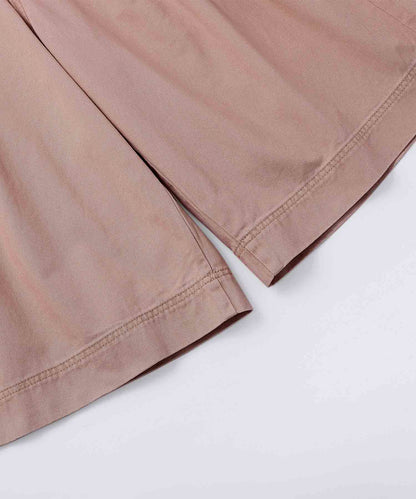 HOOK ピグメント ウォッシュタックワイドハーフパンツ (SS)