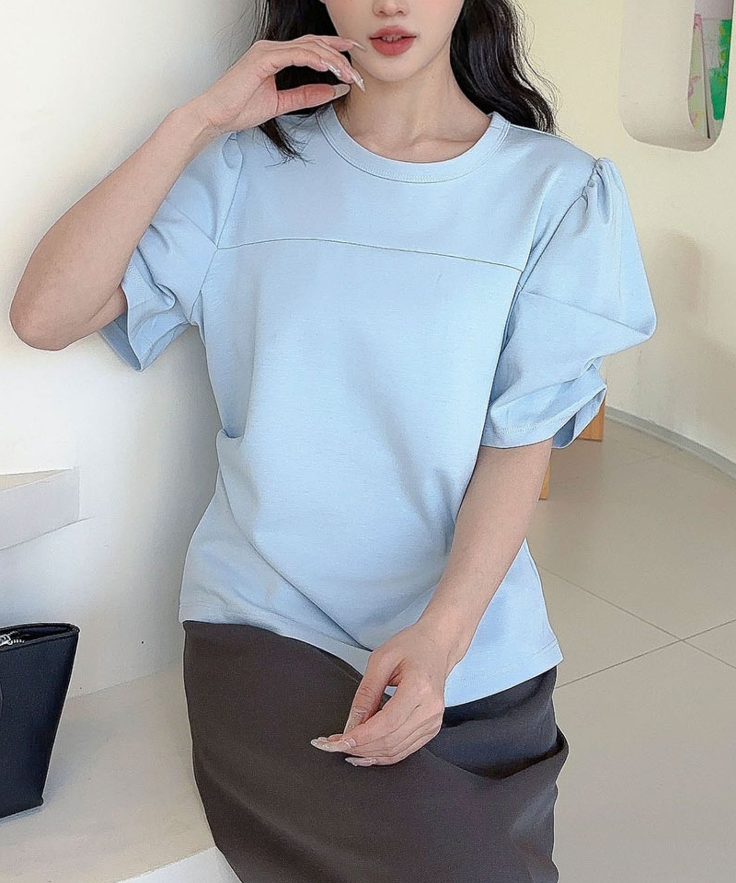 【Jasmine】パワショル切り替えTシャツ