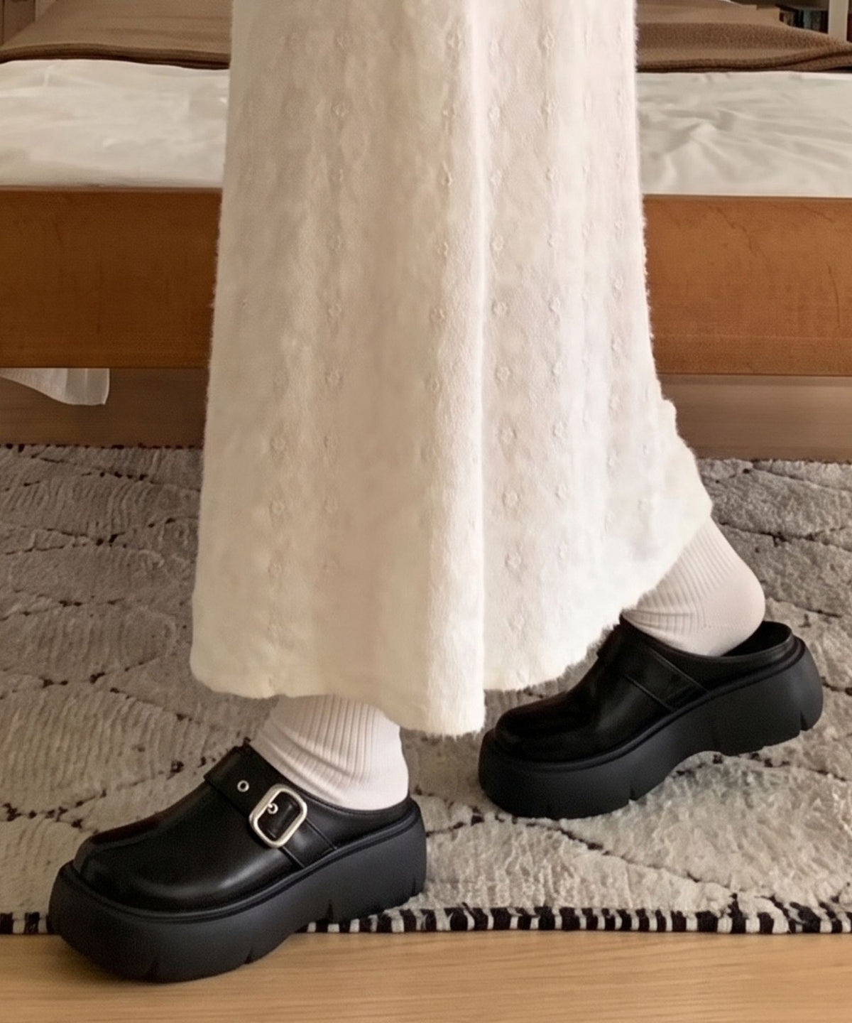 aimoha/厚底バックルデザインサボ