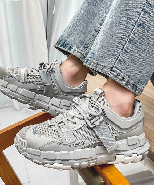 カジュアルストリートスニーカー厚底シューズ(４カラー)