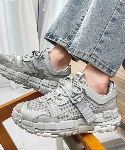 カジュアルストリートスニーカー厚底シューズ(４カラー)