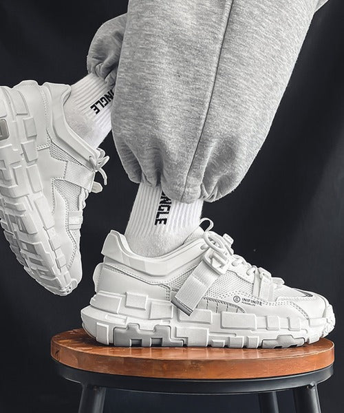 カジュアルストリートスニーカー厚底シューズ(４カラー)