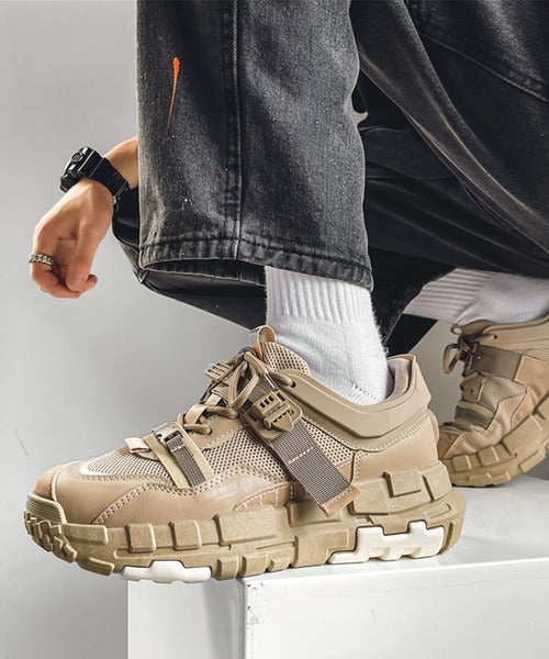 カジュアルストリートスニーカー厚底シューズ(４カラー)