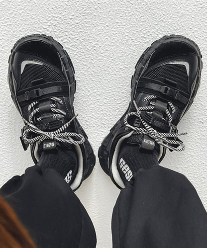 カジュアルストリートスニーカー厚底シューズ(４カラー)