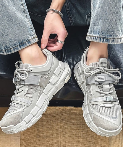 カジュアルストリートスニーカー厚底シューズ(４カラー)